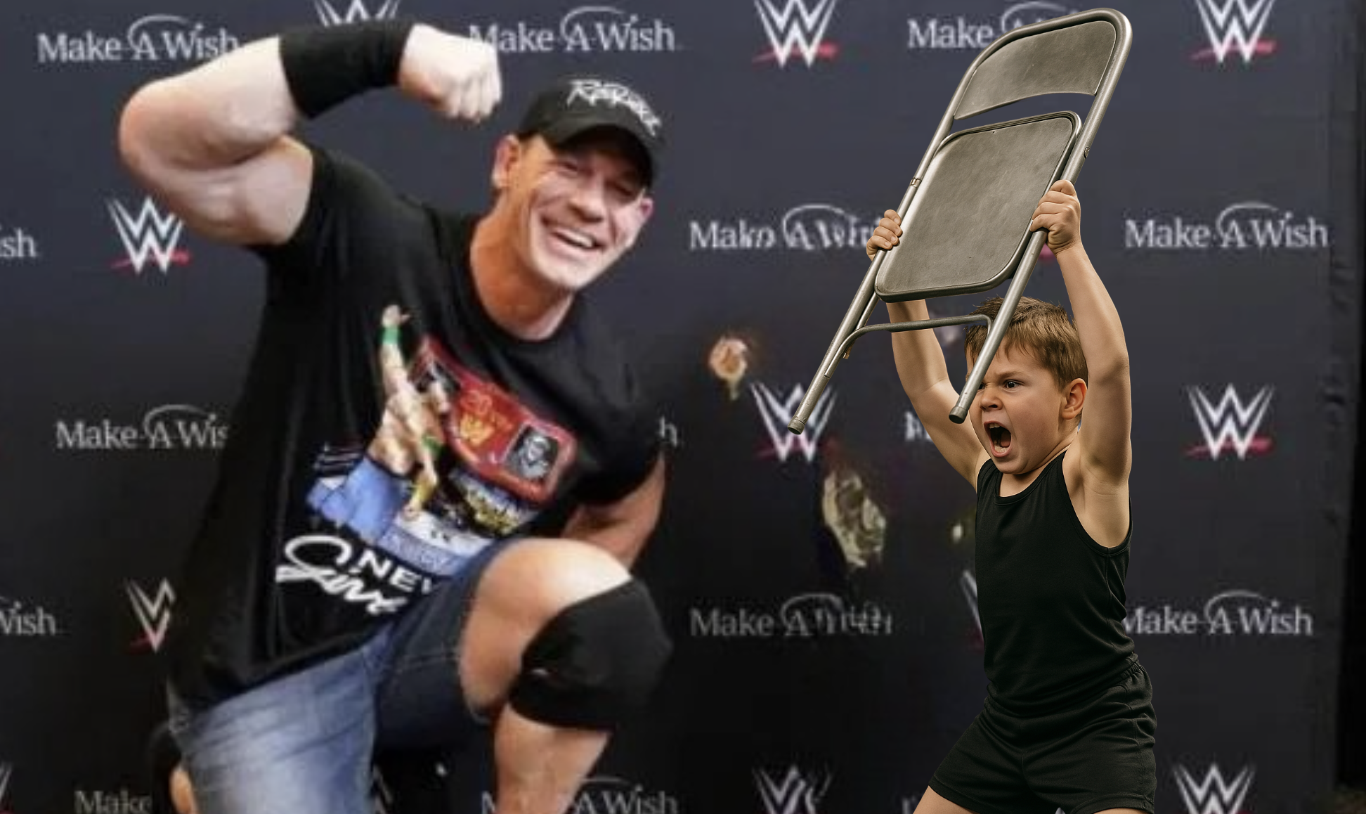 Heroic Make-A-Wish kid blindsides Cena with chairshot